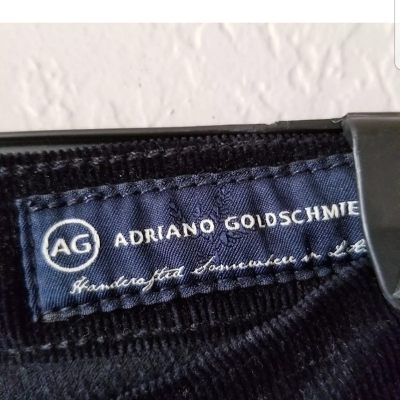 AG Corduroy Jeans - The Stevie Slim Straight 26R black Adriano Goldschmied - Picture 4 of 7